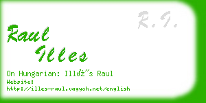 raul illes business card